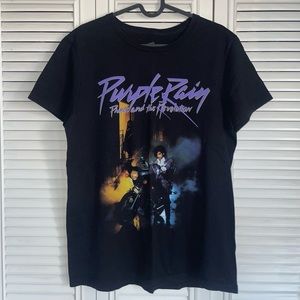 Prince Black Purple Rain T-Shirt
